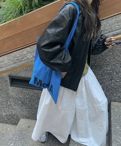 Meroel Standard Collar Leather Jacket