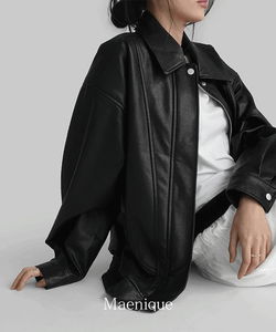 Lower Overfit Leather Jacket