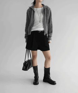 Polydick Cotton Pintuck Shorts