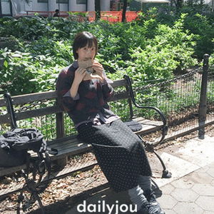 레이먼 아가일 울 라운드넥 가디건