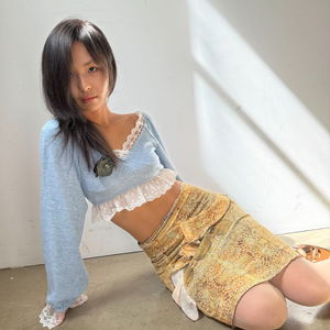 ) mirage ruffle skirt