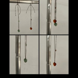 Geisha Vintage Heart Long Necklace (2 colors)