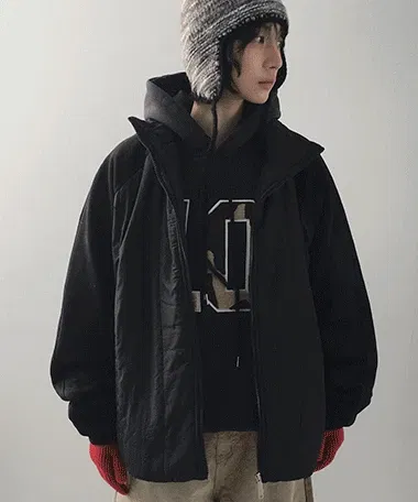 팝핑 오버핏 울 패딩 점퍼(공용)