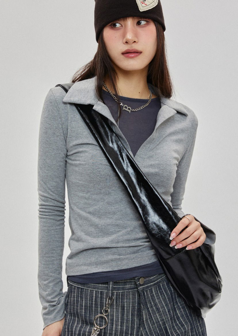 Muffin collar t-shirt