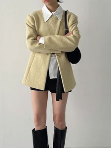 글래스 오버핏 트위드 자켓 (2C)