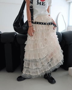 カンカンシースルーシャロングスカート