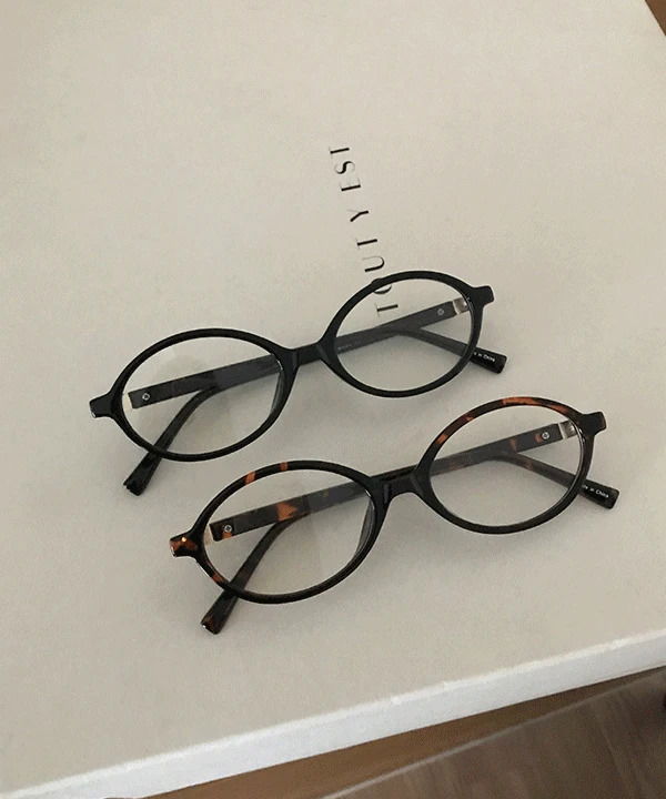 ロニエラウンドホーンメガネ-2color