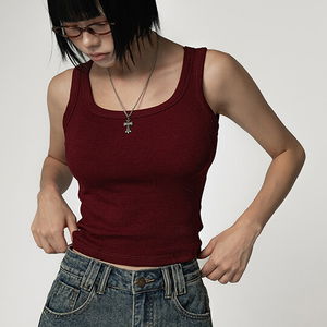 누아델 베이직 망고 나시 (캡내장) BASIC MANGO TANK TOP (WITH BUILT-IN BRA)
