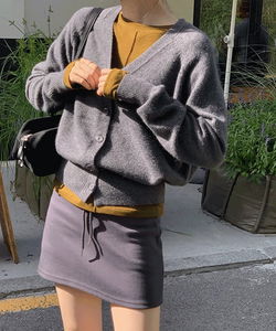 Resoven V- V-Neck Loose-fit raglan cardigan - 6 colors