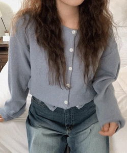 Duburn Color Round Knitwear Cardigan