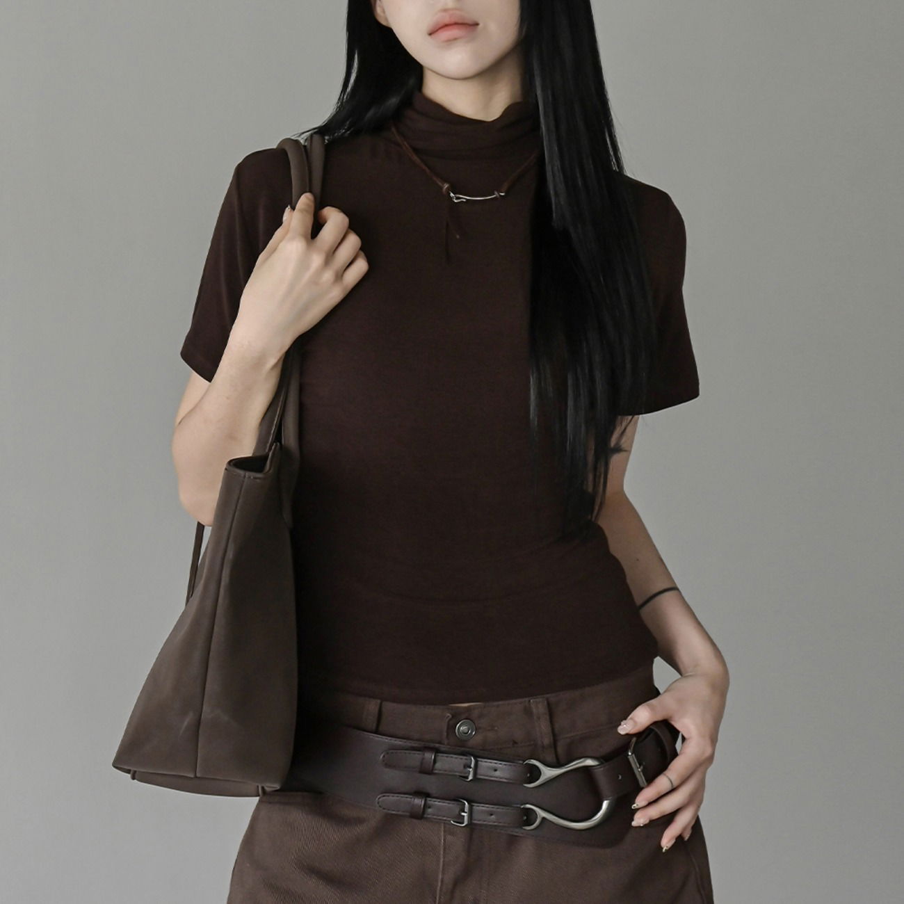 Wickin' Basic Turtleneck T-Shirt