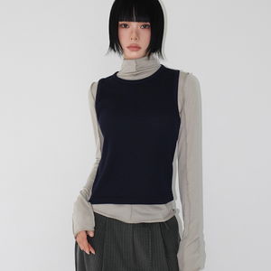 MINIMAL RIB VEST (3color)