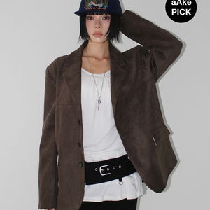 LUXE SUEDE JACKET (brown / black)