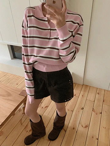 로우라이즈 벨벳 찡 숏팬츠