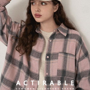 체르 리얼 루즈핏 체크 셔츠 83887