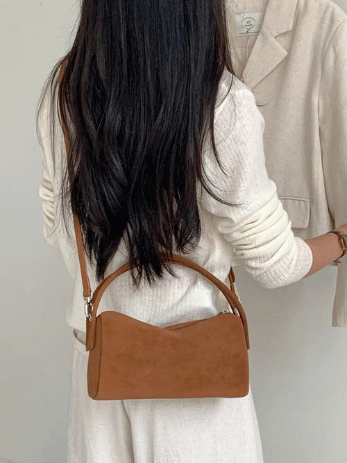 Winter New Latte Suede Two-Handled Tote Bag B#YW391 托特包