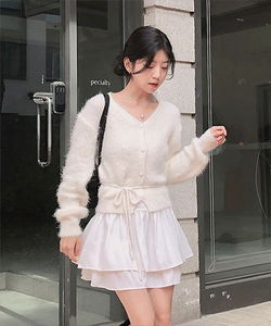 喇叭A字迷你短裙