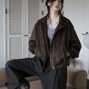 플레시 스웨이드 자켓