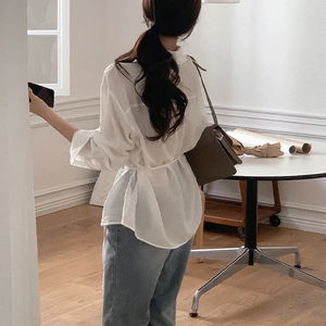 루아스 허리 스트랩 셔츠