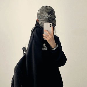 니타 워싱 레터링자수 카모 볼캡 (2color)