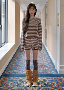 クッションストライプ配色ショーツ(単品)