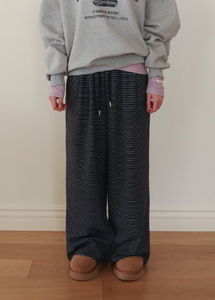 Striped Easy Banding Pants