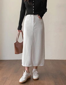 Rehaven Cotton Team Long Skirt