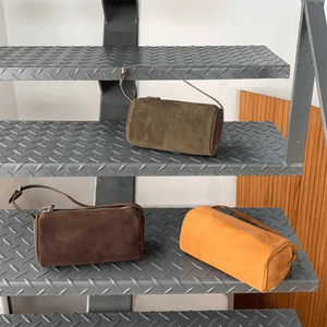 스웨이드 박스 백 (소가죽, 데일리)