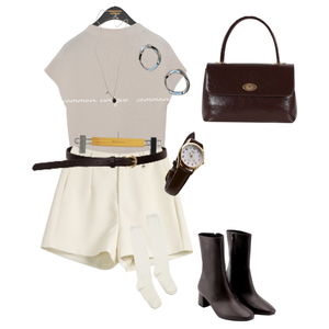 토트백,벨트,가을,부츠,여성,니트 코디