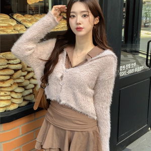 세일러카라 크롭 가디건