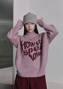 Hatin Lettering Knitwear