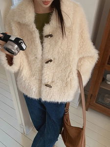 Nere Boucle Tteokbokki Fur Winter Shearling Jacket
