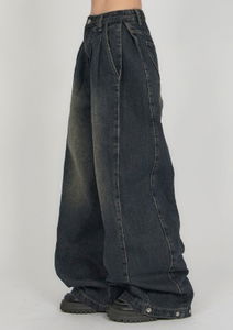 Red Layered Denim DE053