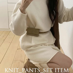루드 니트 반바지 투피스 세트(set) - 4color