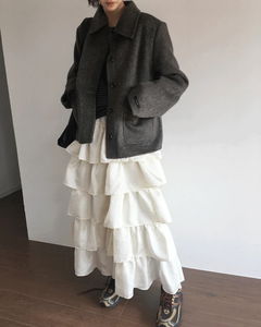 Fine wool handmade coat *Gray available for same-day shipping