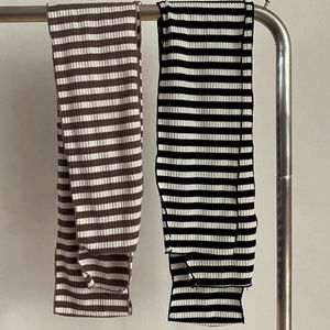Linza Striped Striped Autumn Muffler Scarf 2 Color Layered Look