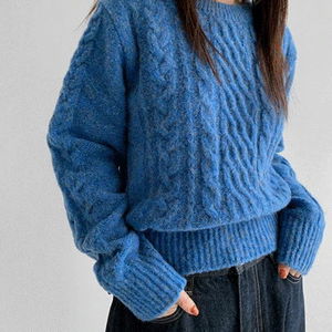 Mixqua 5 Round Color Knitwear