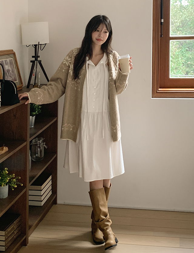 Itini Pintuck Midi Dress 84325