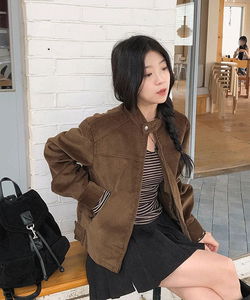 Atti Corduroy Golden Long Sleeve Jacket