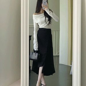 Melo satin skirt