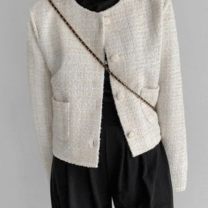 Shine Tweed Round Jacket
