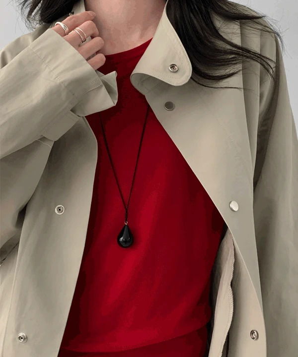 리포엔 스트링 야상 점퍼