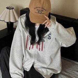 Number Star Printing America Long Sleeve Hoodie