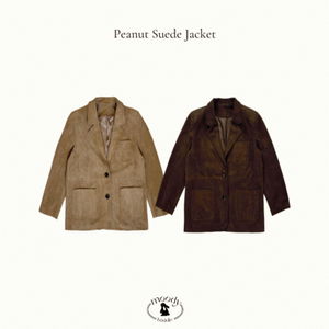 피넛 스웨이드 자켓 (2color)