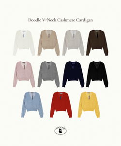 Doodle V-Neck cardigan