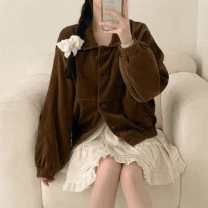 레이모 카라 스웨이드 블루종 루즈핏 가죽자켓 (가을겨울)