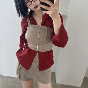 BURGUNDY POCKET SHIRTS