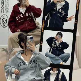 With and Hood Zip-up Jacket
