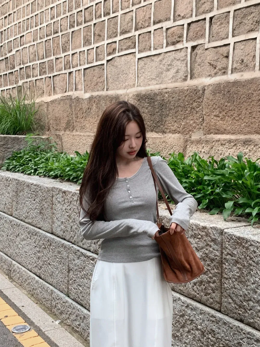 카디건 모델 착용 이미지-S1L63