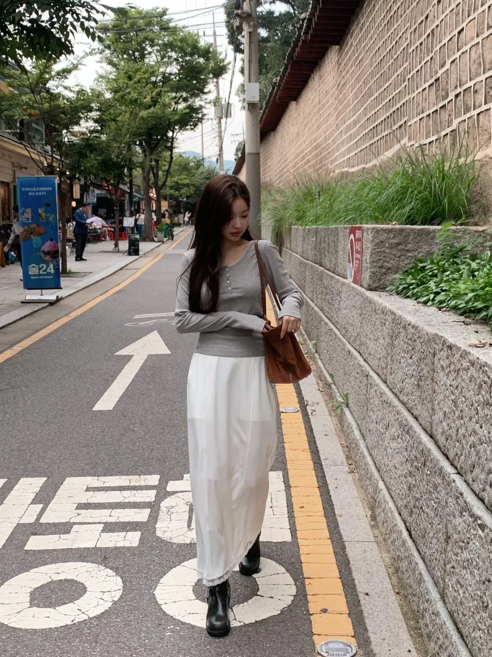 카디건 모델 착용 이미지-S1L62